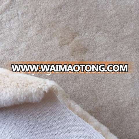 Hot sale 100% beige merio wool plush for boots LYWB001